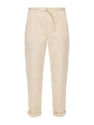 S.Oliver Spodnie chino w kolorze beżowym rozmiar: 34. Brązowe chinosy S.Oliver, bez wzorów, z tkaniny, z podwyższonym stanem. Za 83.22 zł.