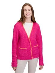 CARTOON Kardigan w kolorze różowym rozmiar: 40. Różowe swetry Cartoon, bez wzorów, bez ramiączek. Za 130.99 zł.