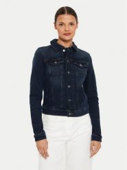 Tommy Jeans Kurtka jeansowa Vivianne DW0DW18554 Granatowy Slim Fit. Niebieskie kurtki Tommy Jeans, xxs, bez wzorów, z bawełny, bez kaptura. Za 299.99 zł.