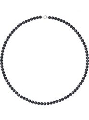 Pearline Naszyjnik w kolorze granatowym z perłami - dł. 42 cm rozmiar: onesize. Niebieskie naszyjniki Pearline, z materiału, z perłą, złote. Za 286.84 zł.
