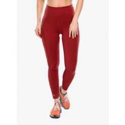 Legginsy damskie Smartwool Active Legging. Czerwone legginsy Smartwool, bez wzorów, sportowe. Za 375.99 zł.