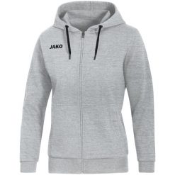 Kurtka Jako femme à capuche Base. Szare kurtki JAKO, l, bez wzorów, z bawełny, sportowe, z kapturem. Za 210.51 zł.