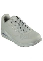 Buty sportowe Sneakersy damskie, Uno-Stand on Air. Zielone buty treningowe Skechers, bez wzorów, z materiału, przed kostkę, bez zapięcia, trekkingowe. Za 259.99 zł.