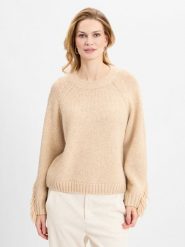Marie Lund Sweter z dzianiny Kobiety Sztuczne włókno beżowy, S. Brązowe swetry Marie Lund, s, bez wzorów, z dzianiny, bez ramiączek. Za 229.95 zł.
