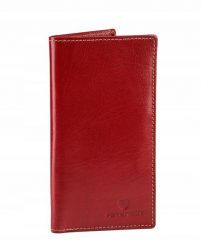 Portfel damski czerwony slim Peterson PTN 359-2-3-1. Czerwone portfele Peterson, bez wzorów, ze skóry. Za 89.99 zł.