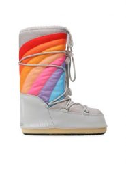 Moon Boot Śniegowce Icon Rainbow 14027700002 Szary. Szare śniegowce Moon Boot, bez wzorów, z materiału, bez zapięcia. Za 949.99 zł.
