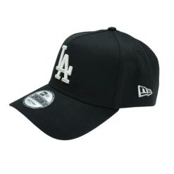 Czapka baseballowa Dodgers. Czarne czapki z daszkiem New Era, bez wzorów, casualowe. Za 227.50 zł.