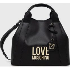 Love Moschino torebka kolor czarny. Czarne shopper bag Love Moschino, bez wzorów, bez dodatków. Za 919.99 zł.