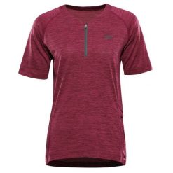 Koszulka damska rowerowa z zamkiem Alpine Pro Gereta 3. Czerwone t-shirty sportowe Alpine Pro, l, bez wzorów, z elastanu, bez ramiączek, na fitness i siłownię. Za 149.00 zł.