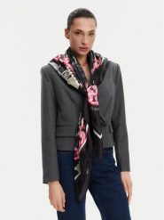 Guess Chusta AW5300 SIL03 Czarny. Czarne chusty Guess, z aplikacjami, z materiału. Za 229.99 zł.