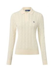 Polo Ralph Lauren sweter z dzianiny z zawartością kaszmiru Kobiety Wełna biały, S. Białe swetry Polo Ralph Lauren, s, bez wzorów, z dzianiny, eleganckie, bez ramiączek. Za 1,049.95 zł.