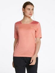 Ziener Koszulka kolarska "Nadelia" w kolorze łososiowym rozmiar: 36. Pomarańczowe t-shirty sportowe Ziener, bez wzorów, z materiału, bez ramiączek, rowerowe. Za 61.89 zł.