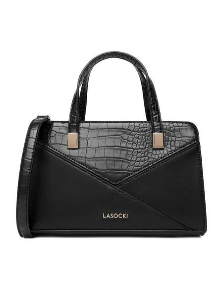 Lasocki Torebka CEO-LSK-M-001-09 Czarny. Czarne torebki klasyczne Lasocki, bez wzorów, z materiału, bez dodatków. Za 169.99 zł.
