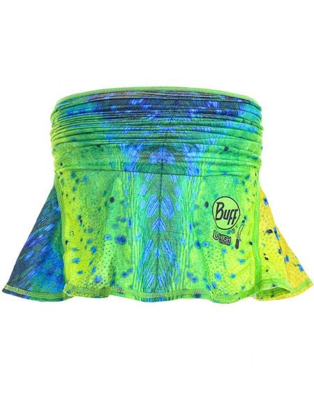 Buff Szal-koło w kolorze zielono-żółto-niebieskim - dł. 50 cm rozmiar: onesize. Niebieskie szaliki i kominy Buff, bez wzorów, z materiału. Za 79.45 zł.