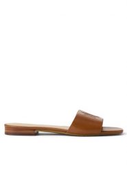 LAUREN RALPH LAUREN Klapki 802959142002 Brązowy. Brązowe klapki Lauren Ralph Lauren, bez wzorów, ze skóry, bez obcasa, bez zapięcia. Za 599.99 zł.