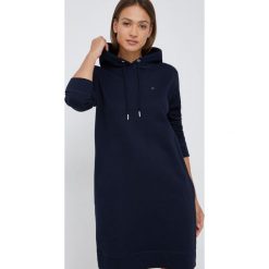 Tommy Hilfiger sukienka bawełniana kolor granatowy mini prosta. Niebieskie sukienki Tommy Hilfiger, na co dzień, l, bez wzorów, z bawełny, bez kołnierzyka, bez ramiączek, maxi, proste. W wyprzedaży za 569.99 zł.