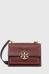 Tory Burch torebka skórzana kolor bordowy. Czerwone listonoszki Tory Burch, bez wzorów, bez dodatków. Za 3,399.90 zł.