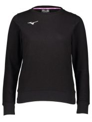 Mizuno Bluza "Terry Crew" w kolorze czarnym rozmiar: M. Czarne bluzy Mizuno, m, bez wzorów, bez ramiączek, bez kaptura. Za 70.24 zł.