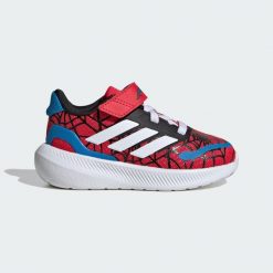 BUTY ADIDAS MARVEL SPIDER-MAN RUNFALCON 3.0 INFANTS. Białe buty do biegania adidas, bez wzorów, z materiału, bez zapięcia, do biegania. Za 179.00 zł.