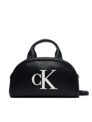 Calvin Klein Torebka Bold Ck Dome Crossbody LV04F3895G Czarny. Czarne torebki klasyczne Calvin Klein, bez wzorów, ze skóry, bez dodatków. Za 409.99 zł.