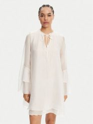 ViCOLO Sukienka letnia TD0753 Biały Regular Fit. Białe sukienki ViCOLO, l, bez wzorów, z syntetyku, bez kołnierzyka, bez ramiączek. Za 259.99 zł.