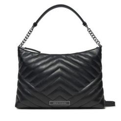 Torebka Armani Exchange. Czarne torebki klasyczne Armani Exchange, bez wzorów, klasyczne, bez dodatków. Za 439.99 zł.