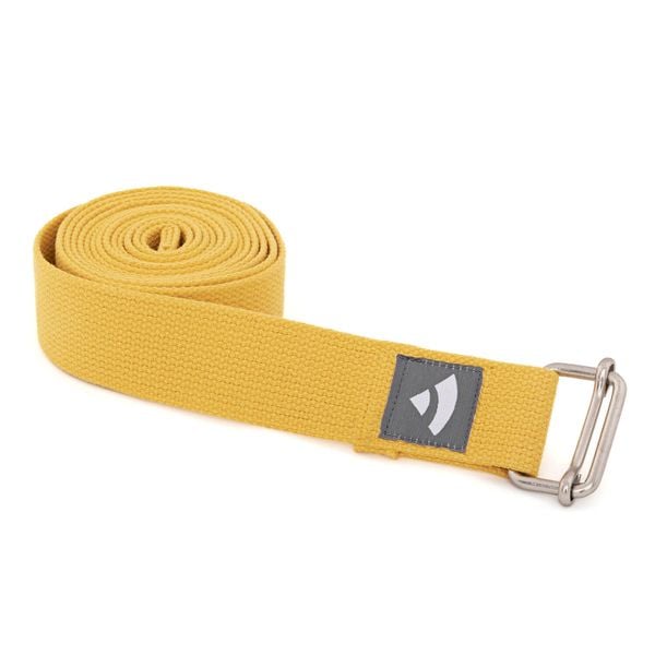 Pasek do jogi Bodhi Asana belt - żółty. Brązowe paski BODHI, bez wzorów, sportowe. Za 39.99 zł.