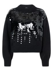 More & More Sweter w kolorze czarnym rozmiar: 40. Czarne swetry More & More, bez wzorów, bez ramiączek. Za 126.99 zł.