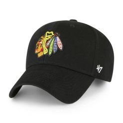 Czapka z daszkiem 47 Brand 47 brand CHICAGO BLACKHAWKS LEGEND H-GWMVP04GWS-BK. Czarne czapki z daszkiem 47 Brand, na lato, bez wzorów, z bawełny, sportowe. Za 128.91 zł.