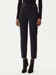 Elisabetta Franchi Spodnie materiałowe PA-120-56E2-V340 Czarny Regular Fit. Czarne spodnie materiałowe Elisabetta Franchi, bez wzorów, z materiału. Za 1,479.00 zł.