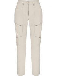Salewa Spodnie trekkingowe - Regular fit - w kolorze beżowym rozmiar: 34. Brązowe spodnie dresowe Salewa, bez wzorów, z materiału. Za 176.50 zł.