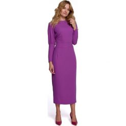 Elegancka sukienka z odkrytymi plecami czarna z rozcięciem. Czarne sukienki Sukienki.shop, na imprezę, m, bez wzorów, eleganckie, bez kołnierzyka, bez ramiączek. Za 409.00 zł.