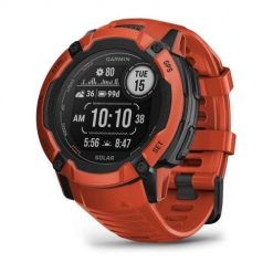 Zegarek Garmin Instinct 2X Solar, 50mm MIP Red. Czerwone zegarki sportowe Garmin. Za 1,277.99 zł.