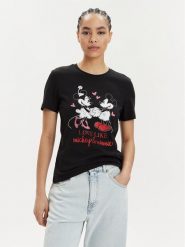 ONLY T-Shirt Mickey 15317991 Czarny Regular Fit. Czarne t-shirty ONLY, l, bez wzorów, z bawełny, bez kołnierzyka, bez ramiączek. Za 79.99 zł.
