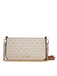 MICHAEL Michael Kors Torebka Bryant Small 32S5GYTU0B Beżowy. Brązowe listonoszki MICHAEL Michael Kors, bez wzorów, ze skóry, bez dodatków. Za 699.99 zł.