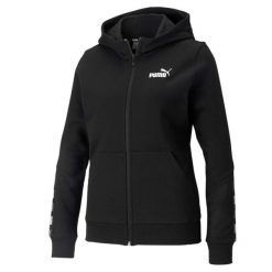 Bluza dresowa damska Puma POWER. Czarne bluzy Puma, s, bez wzorów, z bawełny, bez ramiączek, bez kaptura. Za 225.30 zł.