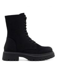 JENNY Botki HAYLEY WS5875-33 Czarny. Czarne botki Jenny, bez wzorów, z tworzywa sztucznego, bez obcasa, na płaskiej podeszwie, bez zapięcia. Za 111.99 zł.