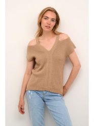 Cream Sweter w kolorze jasnobrązowym rozmiar: L. Brązowe swetry Cream, l, bez wzorów, z bawełny, bez ramiączek. Za 112.85 zł.