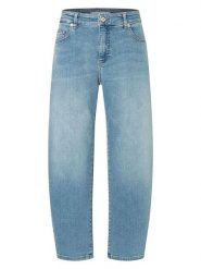 MAC Dżinsy "Danni" - Barrel fit - w kolorze błękitnym rozmiar: 42. Niebieskie jeansy MAC, z aplikacjami, klasyczne, z podwyższonym stanem. Za 250.59 zł.