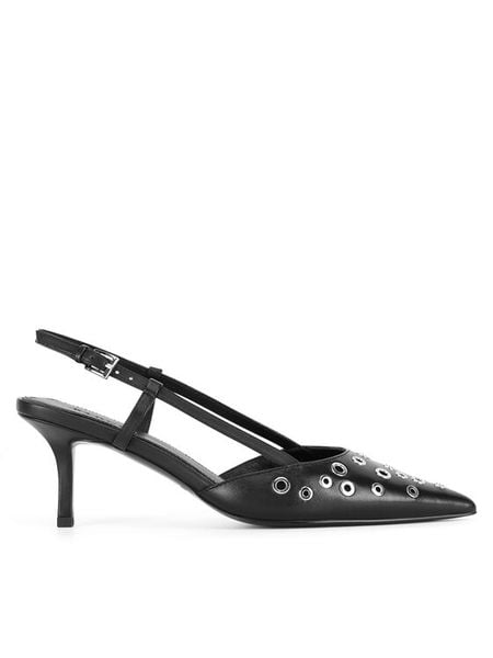 Badura Szpilki HYACINTH-V1681-411 Czarny. Czarne szpilki Badura, bez wzorów, ze skóry, bez obcasa, na szpilce, bez zapięcia. Za 349.99 zł.