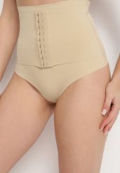 Beżowa Bielizna modelująca Majtki z Wysokim Stanem Efroneira. Brązowa bielizna modelująca Born2be, bez wzorów, z podwyższonym stanem. W wyprzedaży za 38.24 zł.