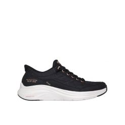 Buty sportowe damskie Skechers Contour Slip-ins. Czarne buty treningowe Skechers, bez wzorów, z materiału, bez zapięcia. Za 309.26 zł.