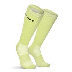 Podkolanówki do gry w padla Padel Siroko Contour Lime. Zielone skarpetki SIROKO, bez wzorów, z materiału. Za 64.00 zł.