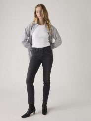 Levi's Dżinsy "724" - Slim fit - w kolorze antracytowym rozmiar: W31/L30. Czarne jeansy Levi's, l, z aplikacjami, ze skóry, klasyczne, z podwyższonym stanem. Za 270.44 zł.