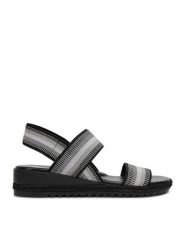 Go Soft Sandały CEO-R25AW01005 Czarny. Czarne sandały GO SOFT, bez wzorów, z materiału, bez obcasa, na płaskiej podeszwie, bez zapięcia. Za 129.99 zł.