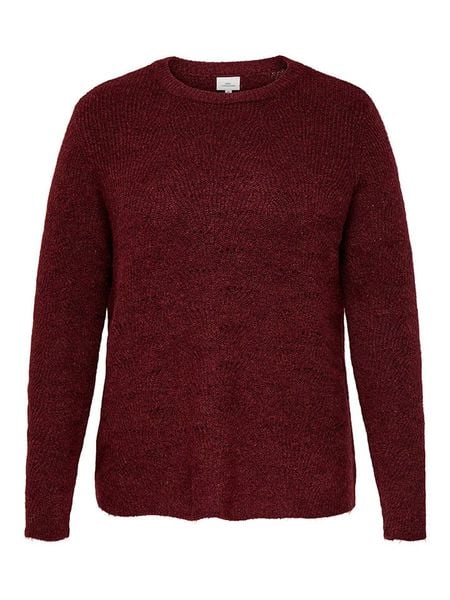 ONLY Sweter w kolorze bordowym rozmiar: S-42/44. Czerwone swetry ONLY, s, bez wzorów, ze splotem, bez ramiączek. Za 86.99 zł.