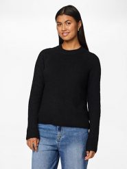 Pieces Sweter w kolorze czarnym rozmiar: S. Czarne swetry Pieces, s, bez wzorów, z wełny, bez ramiączek. Za 57.60 zł.