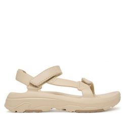 Sandały Teva. Brązowe sandały Teva, bez wzorów, bez obcasa, na płaskiej podeszwie, bez zapięcia. Za 249.99 zł.