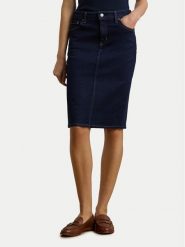 LAUREN RALPH LAUREN Spódnica jeansowa 200813134001 Granatowy Straight Fit. Niebieskie spódnice Lauren Ralph Lauren, bez wzorów, z bawełny. Za 629.99 zł.