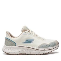 Buty na siłownię Skechers. Białe buty treningowe Skechers, bez wzorów, bez zapięcia, na fitness i siłownię. Za 269.99 zł.
